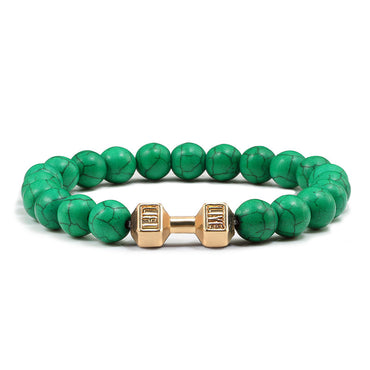 Turkos energipistol svart galvaniserat armband i legering