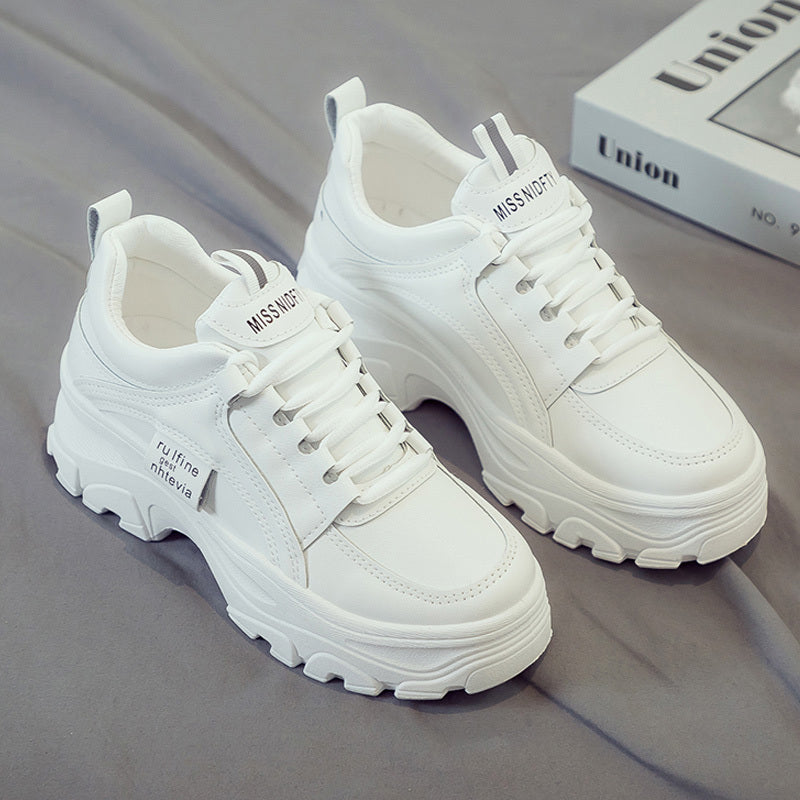 Thick Sole Network Red Sport Casual Small White Shoes Trendy Autumn