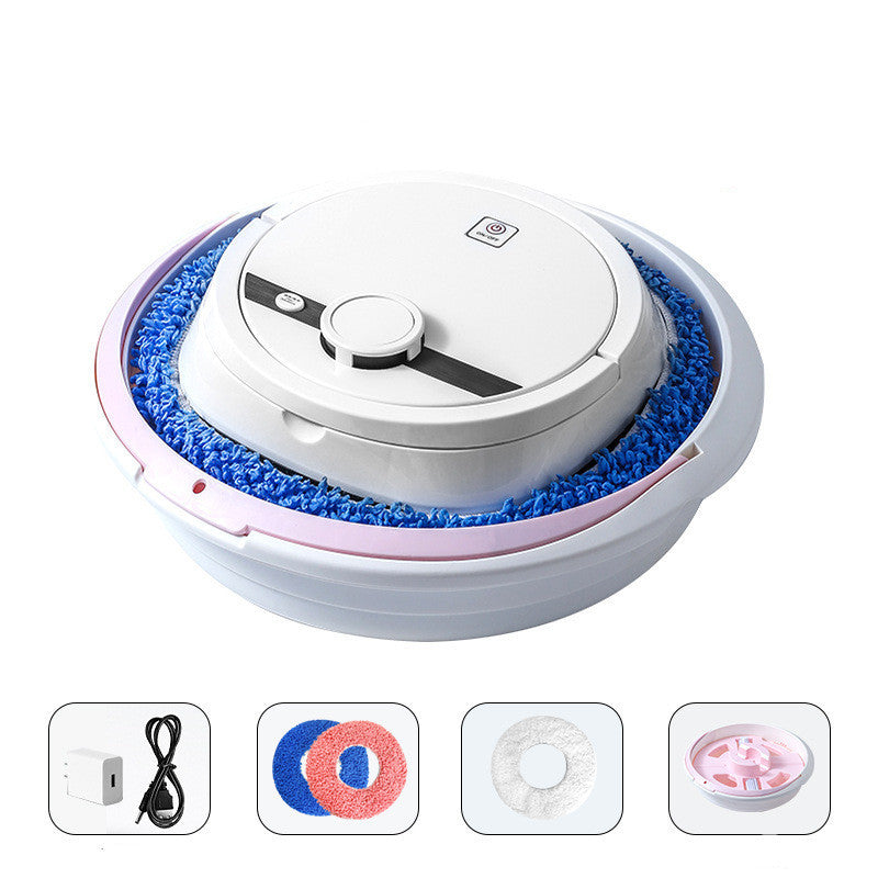 USB Rechargeable Robot Mop - Automatic Floor Cleaning Machine with Spray Function
