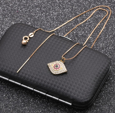 Devil's Eye Men And Women's Bronze Necklace