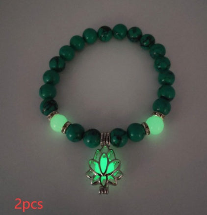 Energi Luminous Lotus Strand Pärla armband