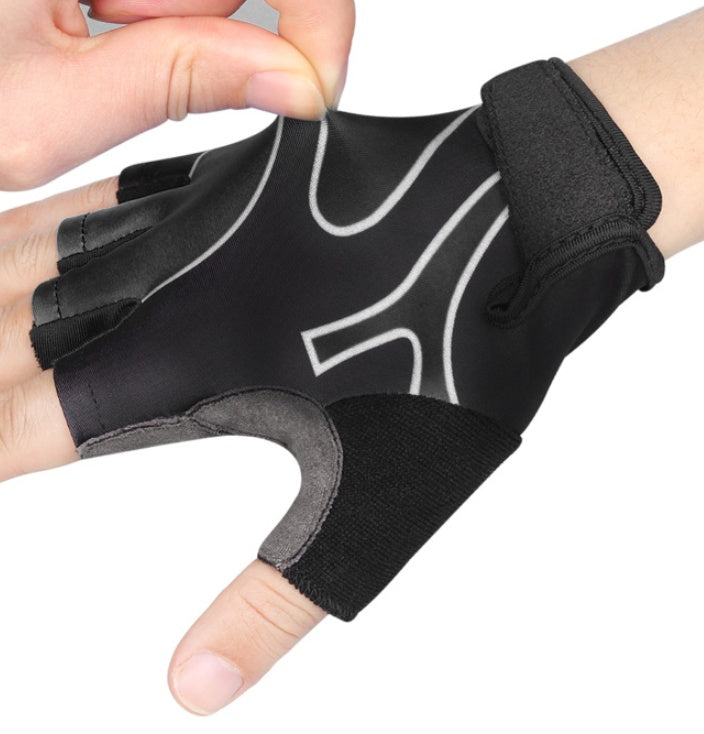 Halvfinger fitnesshandskar mountainbikehandskar