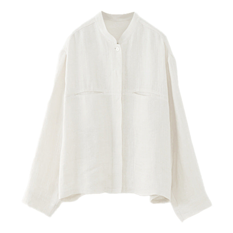 Elegant Autumn Linen Shirt for Women - Versatile & Stylish