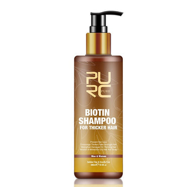 PURC soins capillaires gingembre biotine trois pièces shampooing revitalisant réparation huile essentielle sèche et frisottis