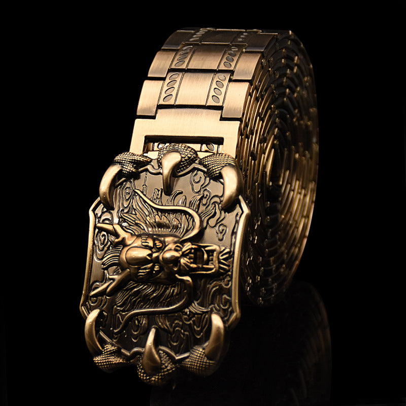 Men's Metal Stainless Steel Bodyguard Belt - Protective Fashion
