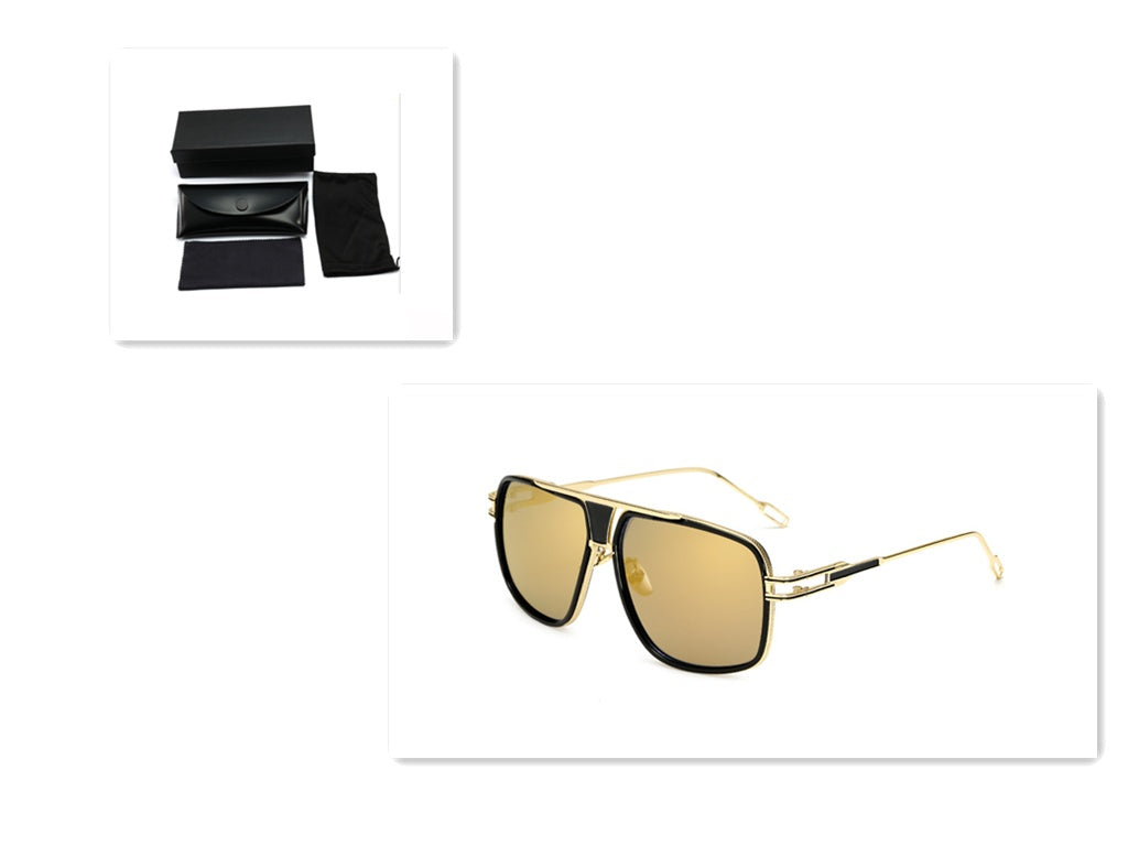 Solglasögon homme varumärken Designer Sun glasögon kör Oculos De Sol Masculino Grandmaster Square Solglass
