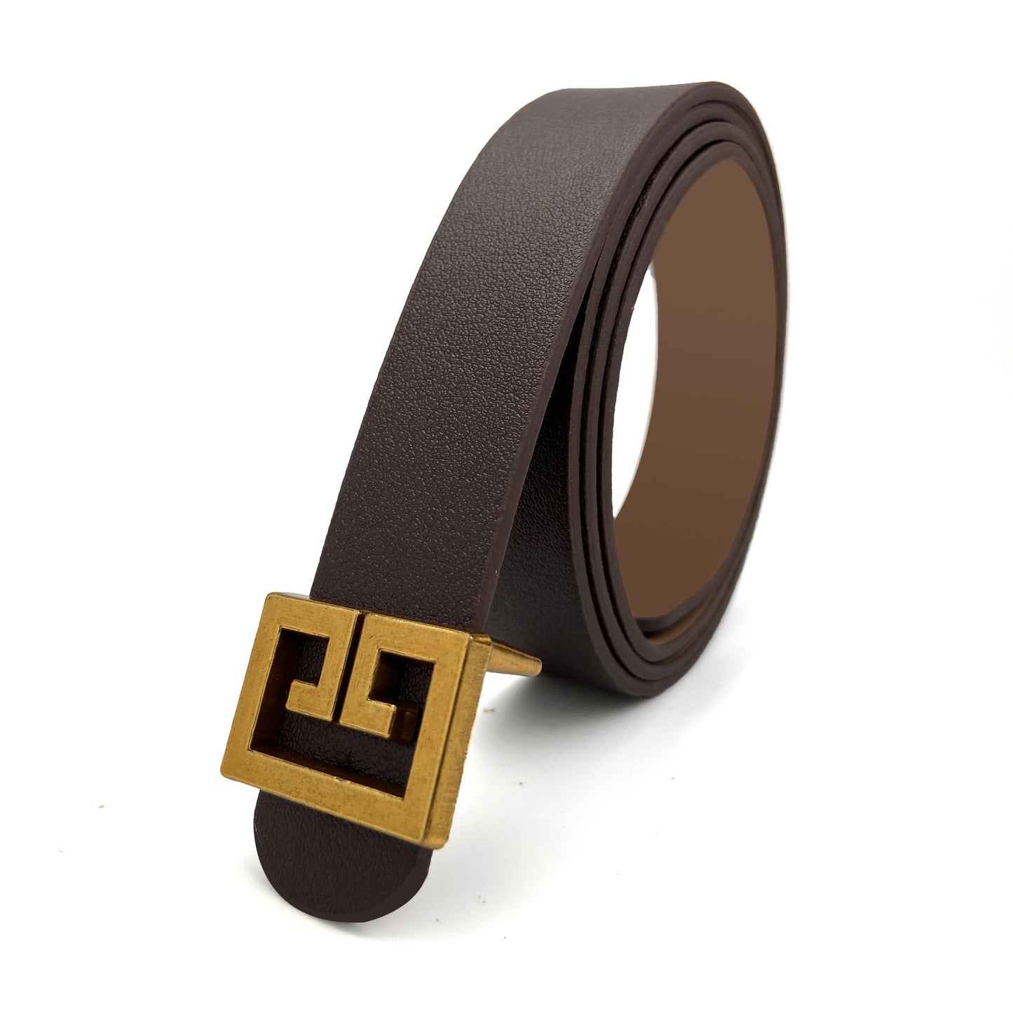 Women's Bronze Decorative Belts for Clothes - Sophisticated Elegance