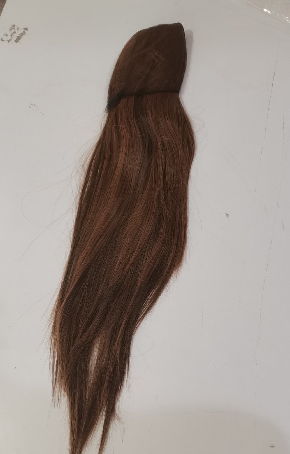 Black Long Straight Hair Wig Cap