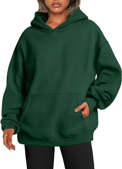 Women's Hoodies With Pockets - Fashion Solid Sweatshirt - Oversized Hooded Sweater - Womens Clothing