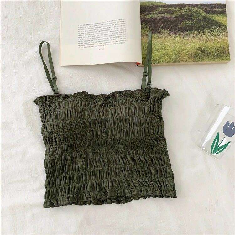 Dammode omlott bröst Camisole Bottenväst