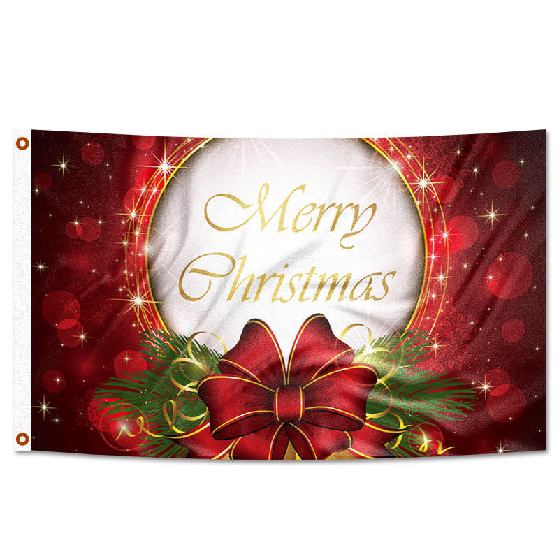 Drapeau du festival de décoration de fête de Noël