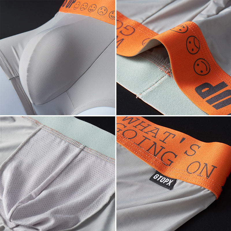 Tunna boxershorts i silkesblandning med medelhög midja för män