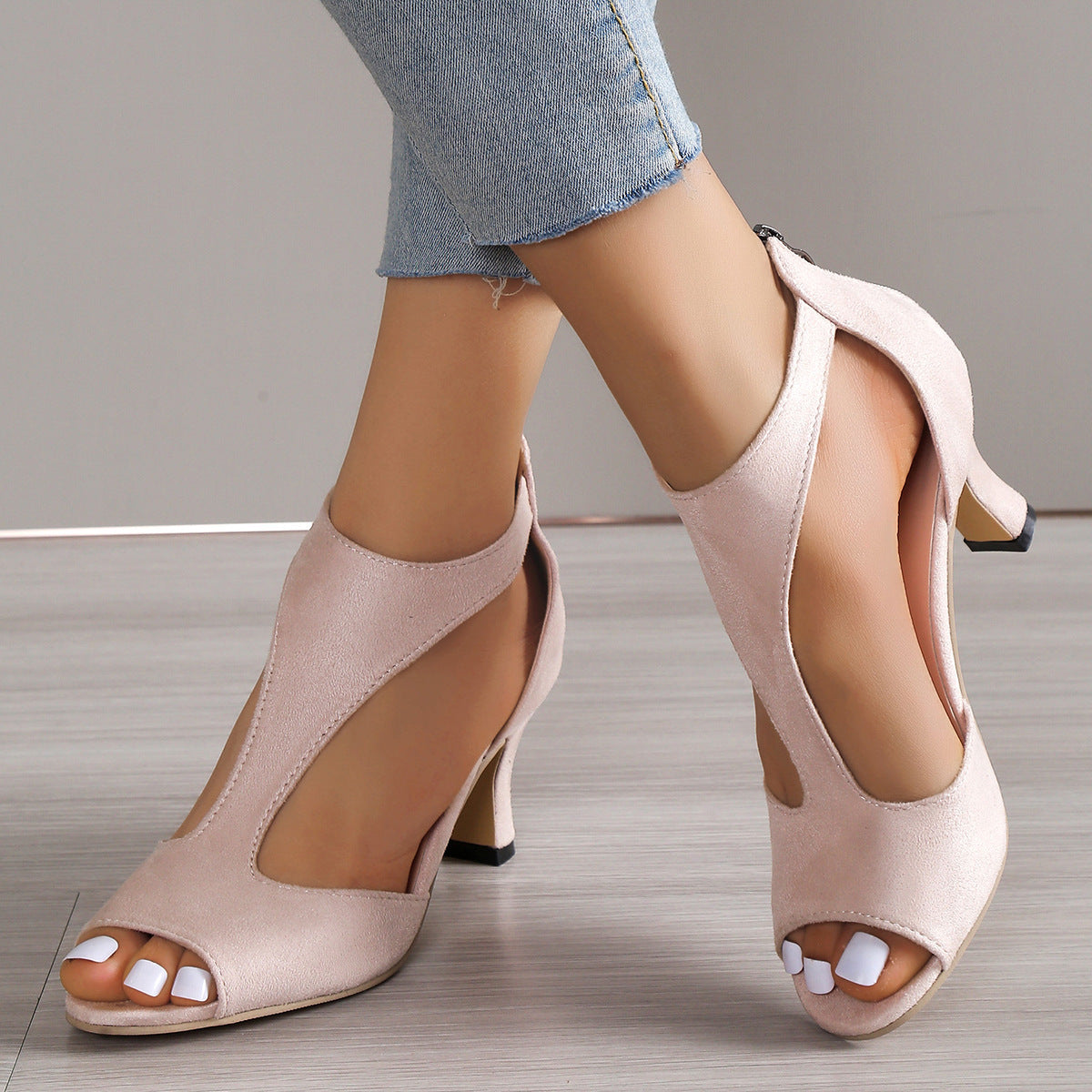 Women's Roman Style High Heel Peep Toe Sandals