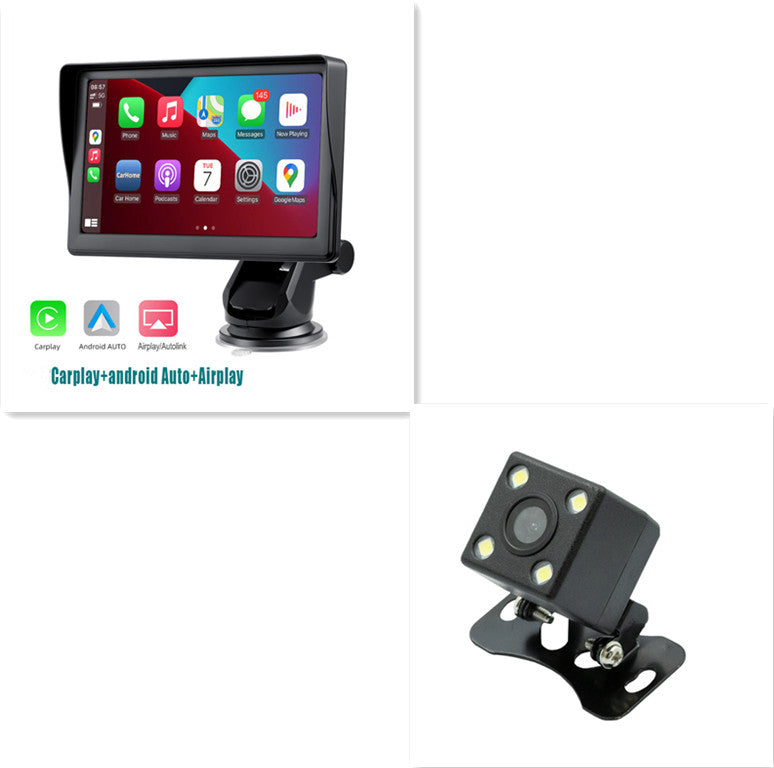 7" IPS Car Smart Screen X70 - Wireless CarPlay & Android Auto - 1024x600 HD - 19x11x2.5cm - Linux System