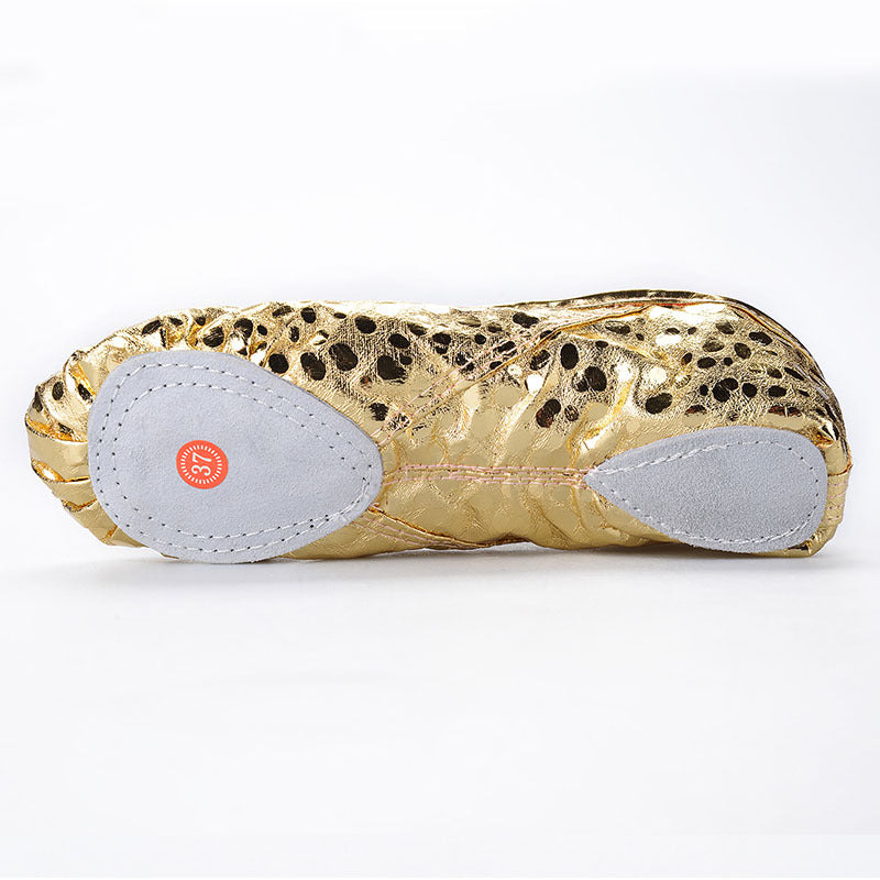 Children Gold And Silver Stage Performance Shoes