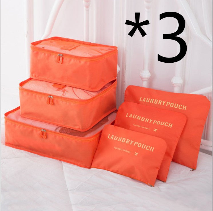 6 ST Reseförvaringsväska Set för Clothes Tidy Organizer