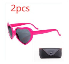 Heart-Shaped Light Love Special Effects Glasses Love Glasses Fashion Sunglasses