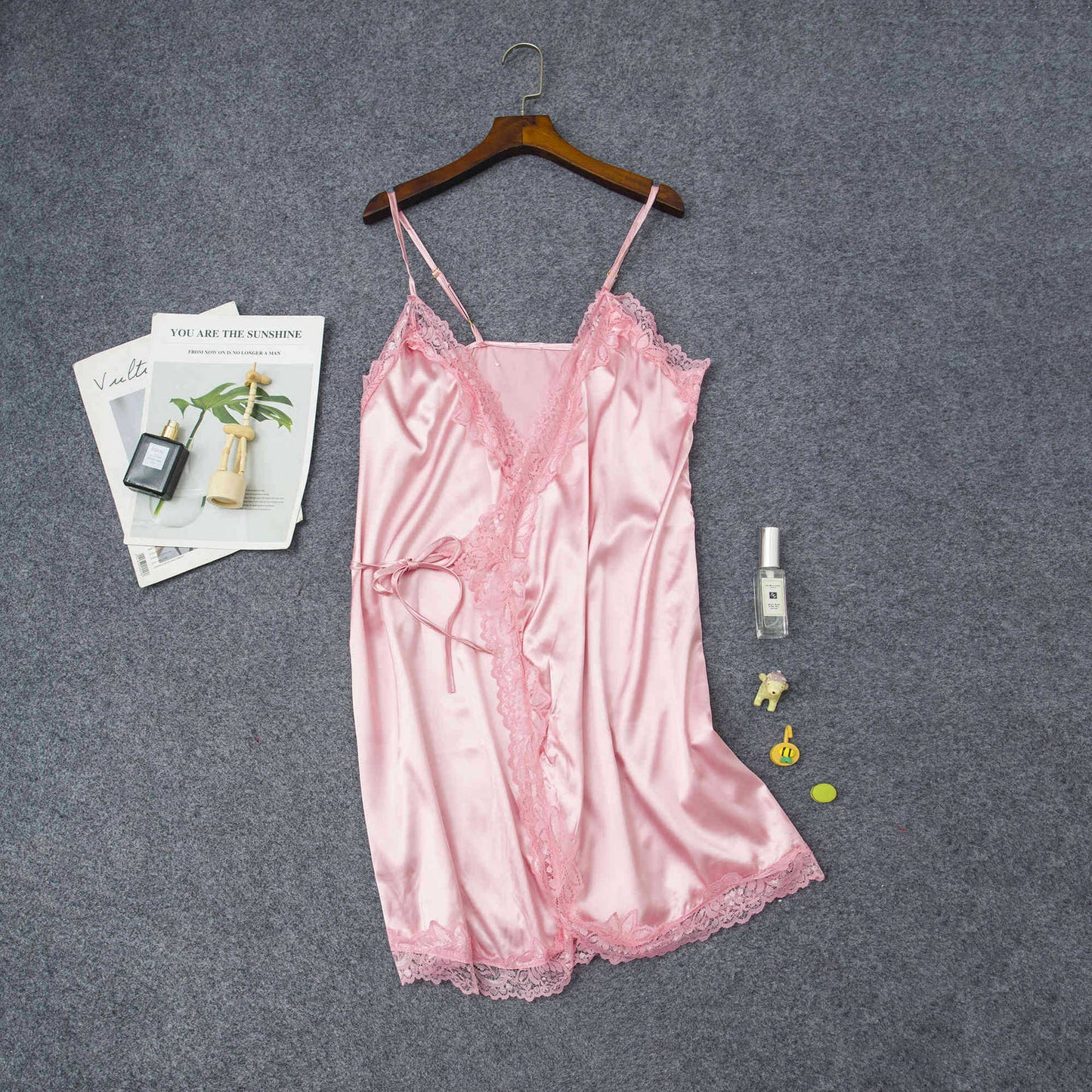 Women's Elastic Satin Nightdress - Luxury Home Pajamas
