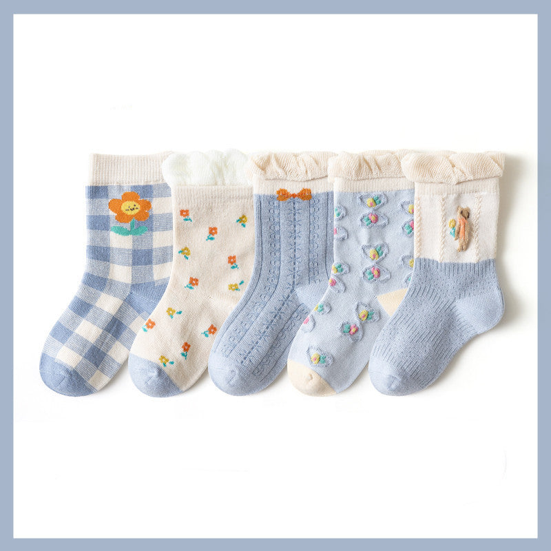 Chaussettes en coton pour enfants, animaux de dessin animé