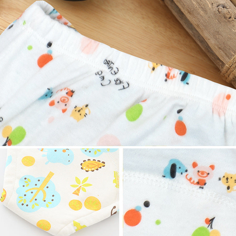 Couches de toilette pour bébé en pur coton anti-fuite, sous-vêtements d'entraînement