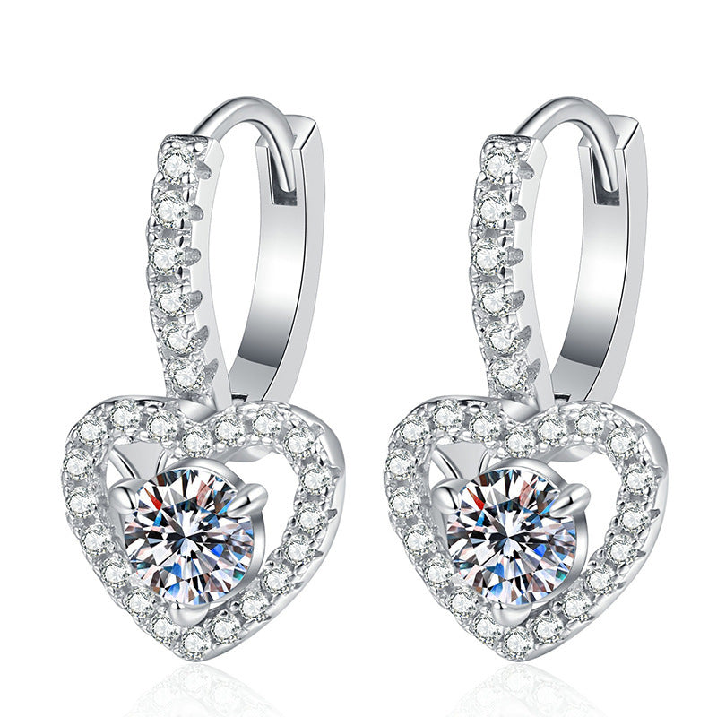 Luxury S925 Sterling Silver Moissanite Earrings