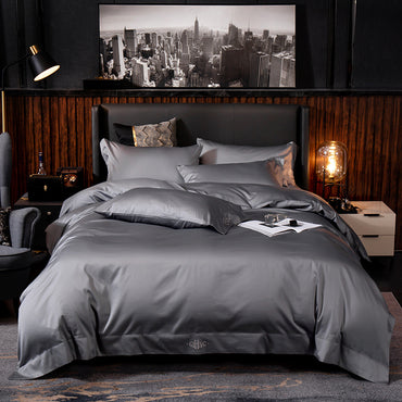 Type de drap de lit en coton Pure Color Suite Type de drap de lit