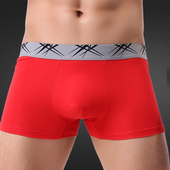 Herr U-konvexa sexiga boxershorts med medelhög midja