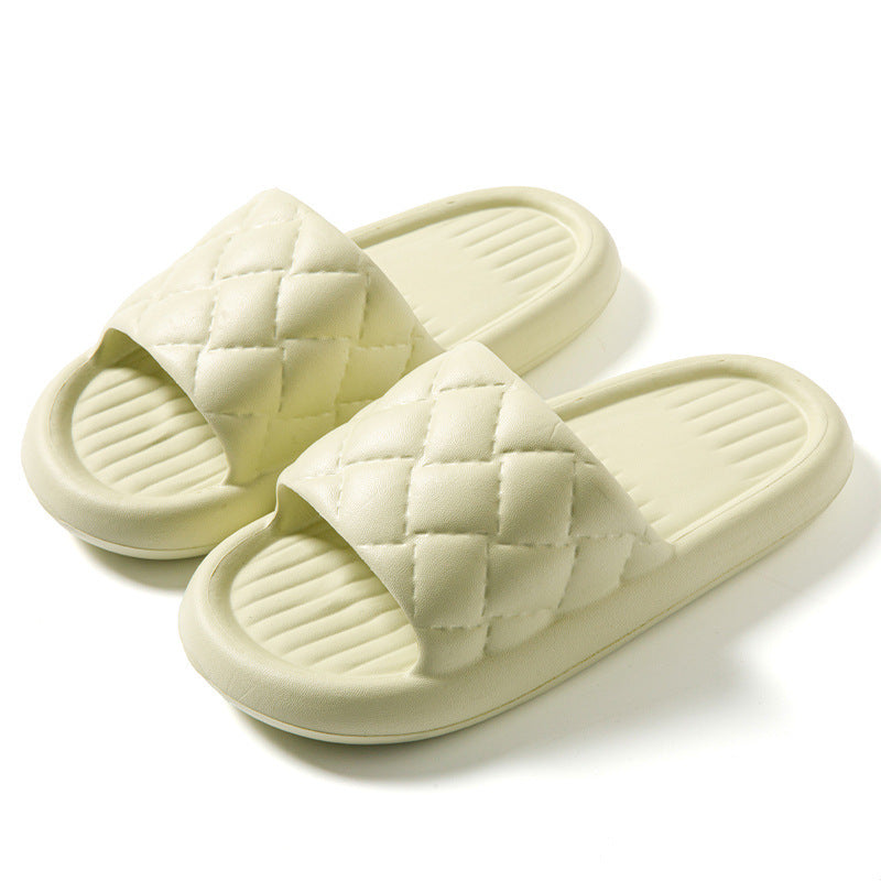 Unisex Rhombus EVA Summer Slippers - Non-Slip Lightweight