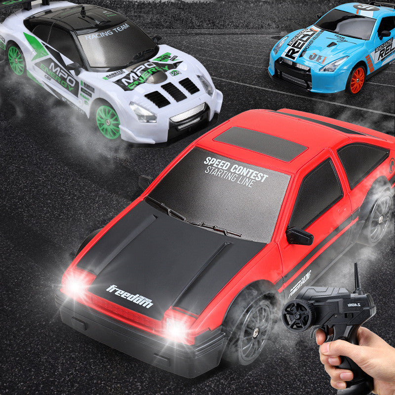 2.4G Drift Rc Bil 4WD RC Drift Billeksak Fjärrkontroll GTR Modell AE86 Fordon Bil RC Racing Billeksak För Barn Julklappar