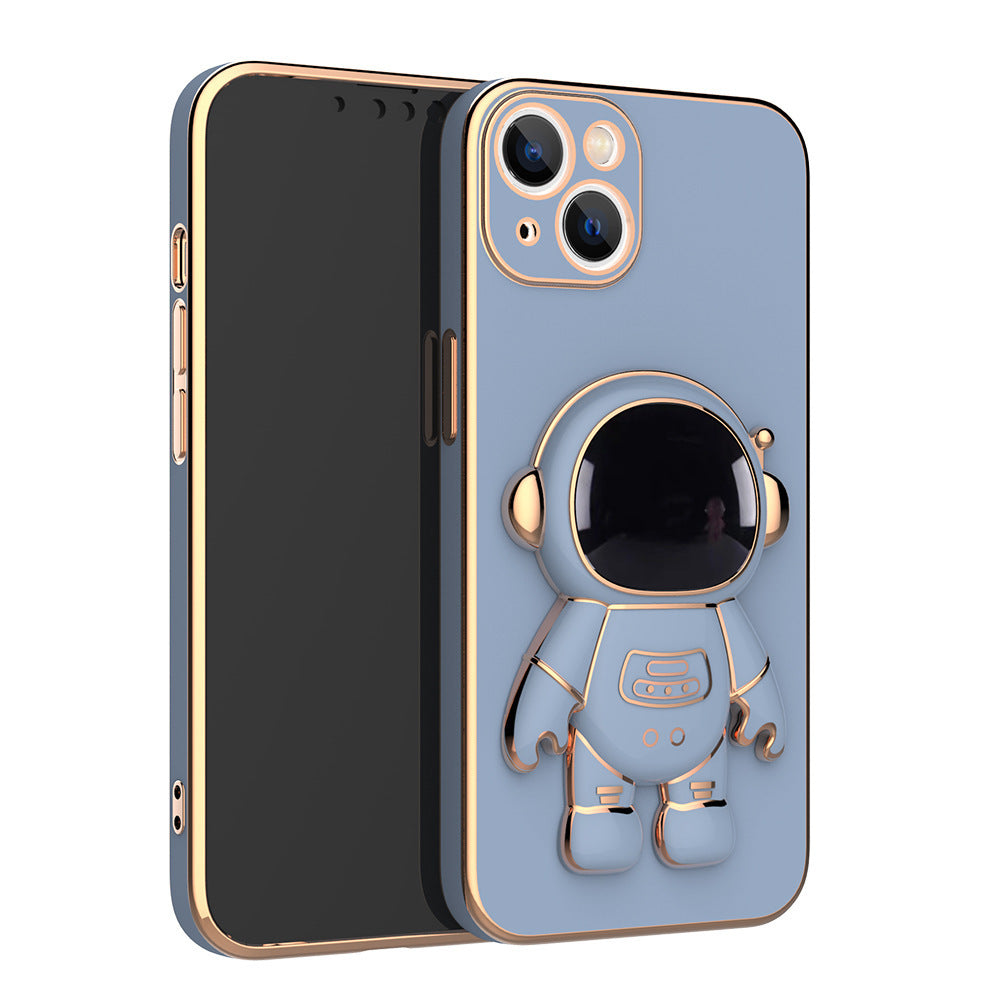 3D Astronaut Telefonfodral Anti-Drop galvaniseringsfäste