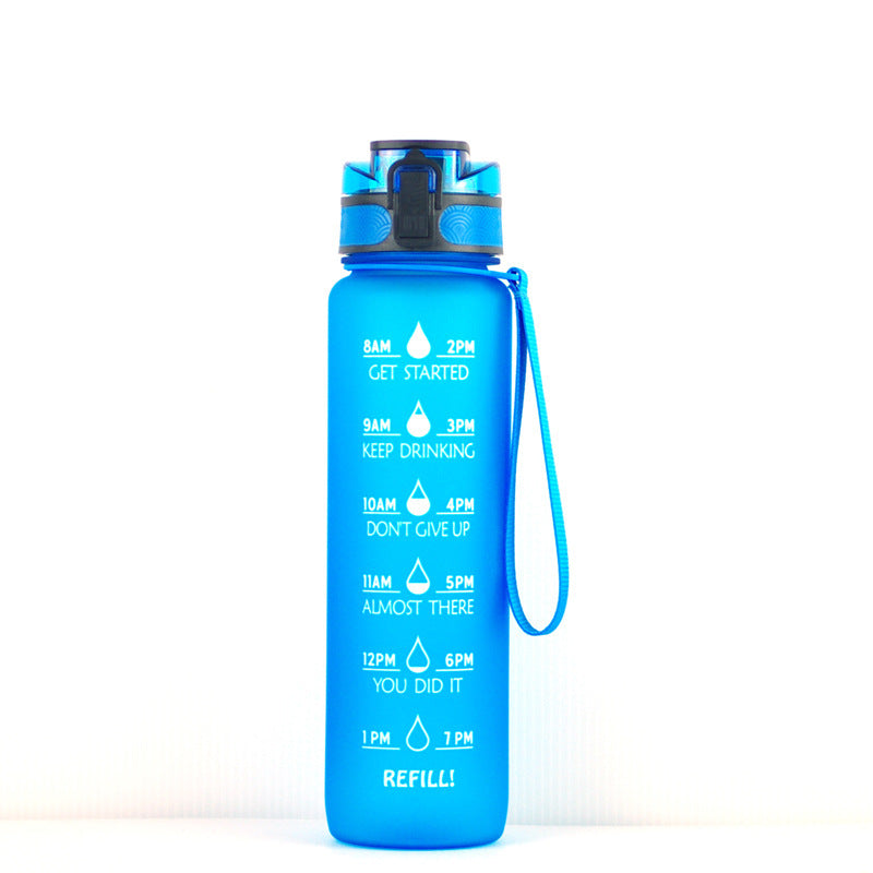 Professional Transparent Sports Bottle - Tritan + PP Construction (1000ml, BPA-Free, 29.5x7.5cm, 200g)