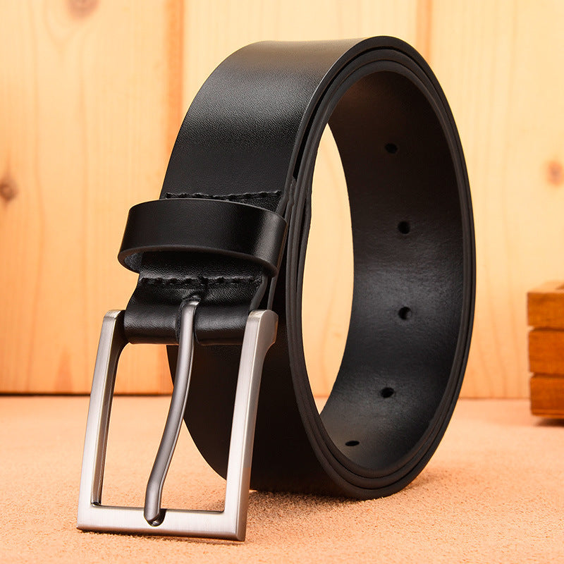 Men's Leather Casual Pin Buckle Belt - Authentic Classic