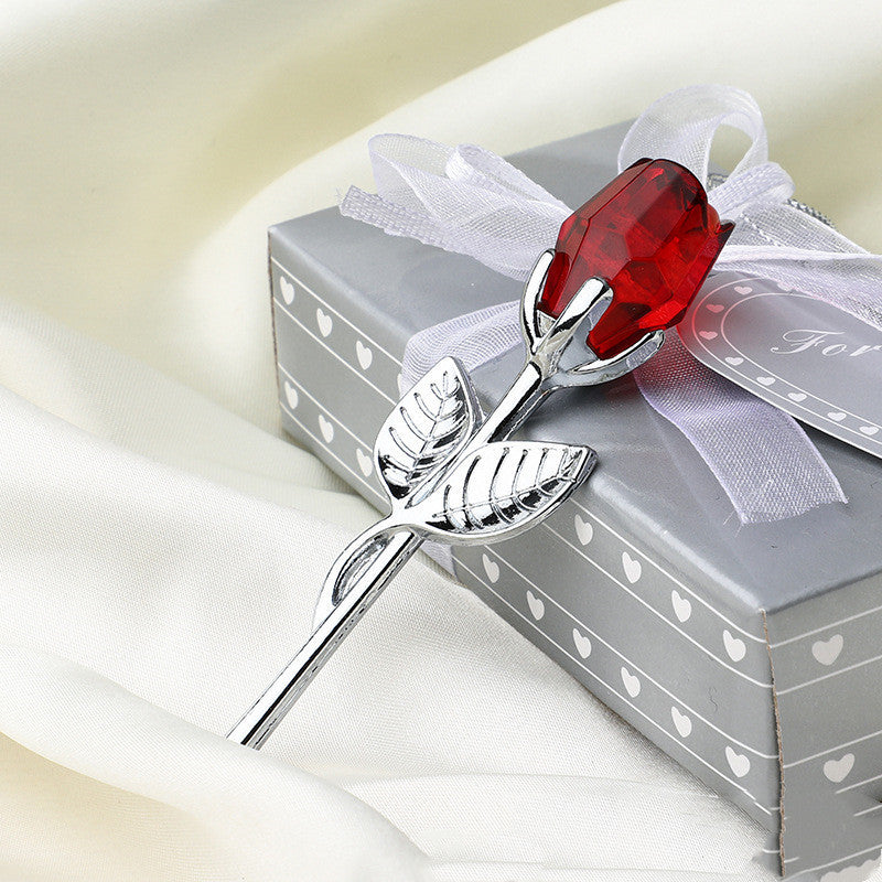 Cristal Métal Rose Saint Valentin Petit Cadeau Mariage