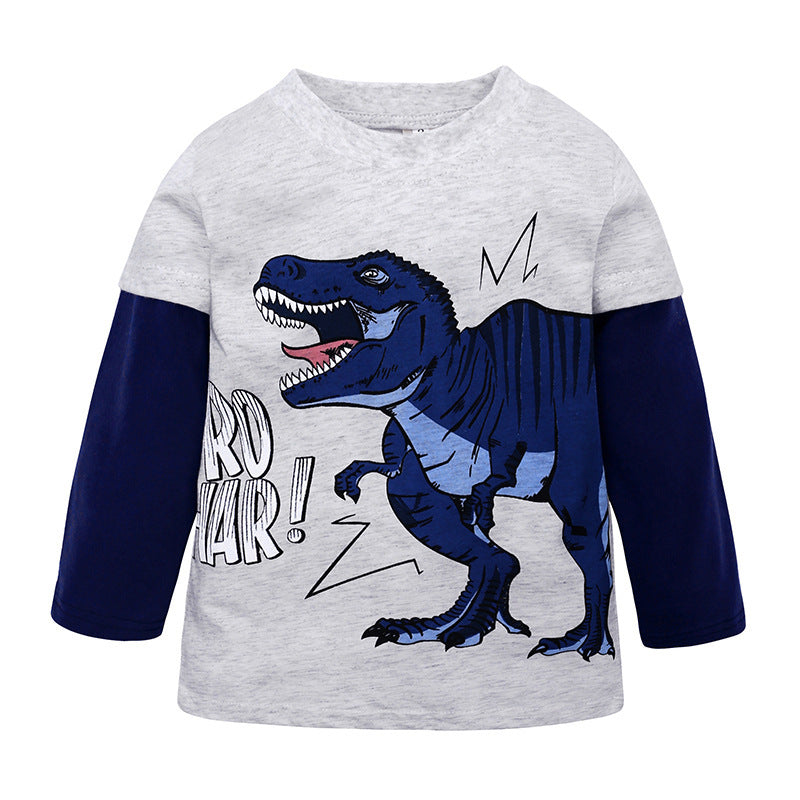 Babykläder Pojke Cottoming skjorta Barn långärmad T-shirt