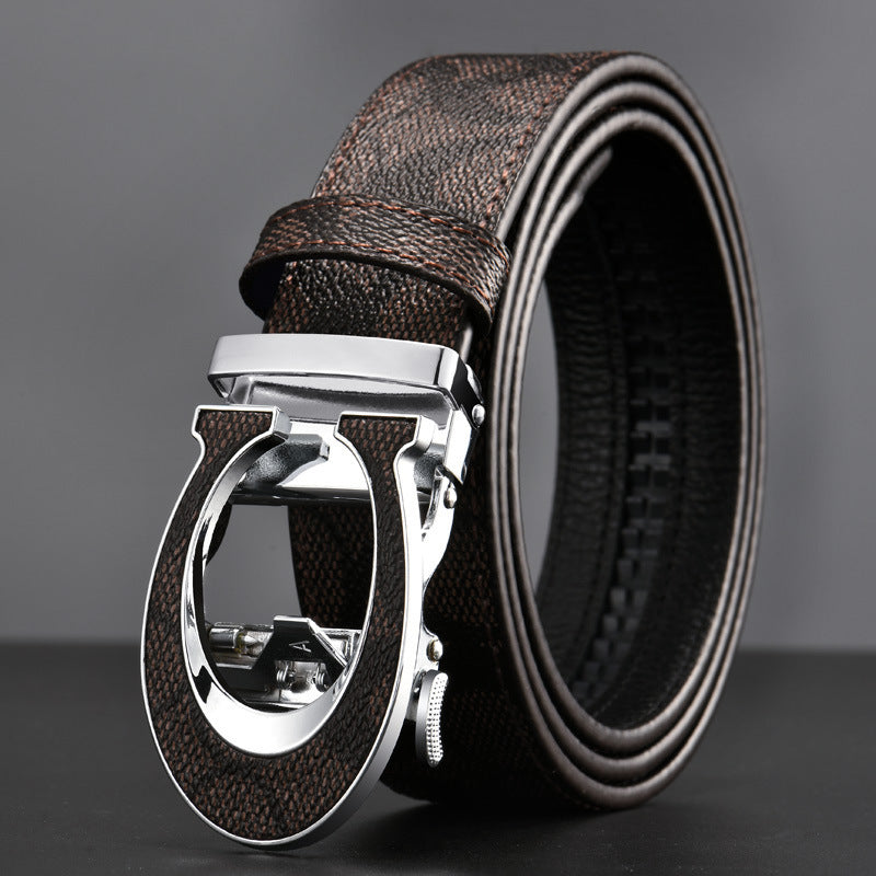 Ceinture à carreaux légère de luxe pour hommes