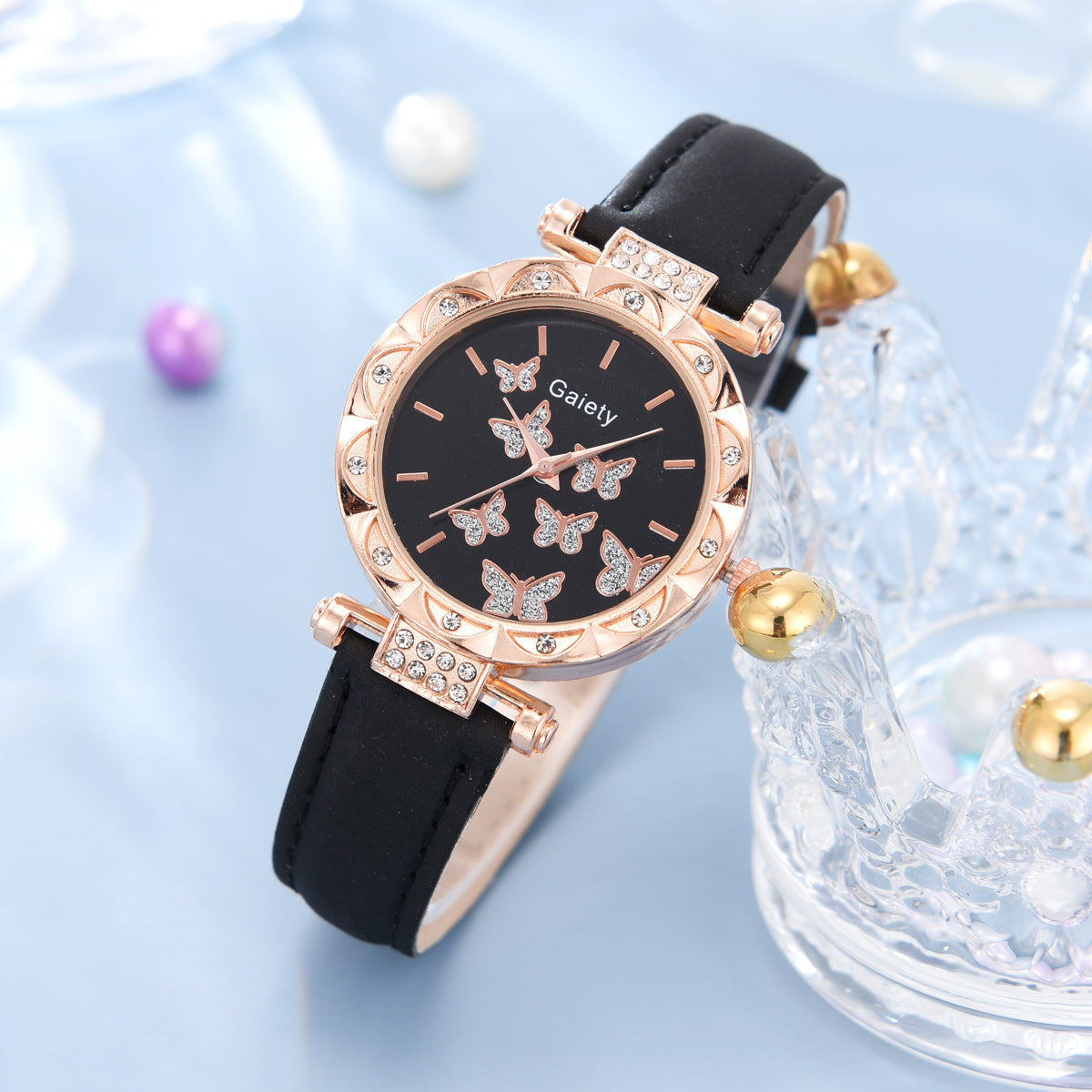 Women's Fashion Simple Butterfly Digital Belt Watch - Stylish Functional Modern Sleek Easy-To-Read Perfect Versatile