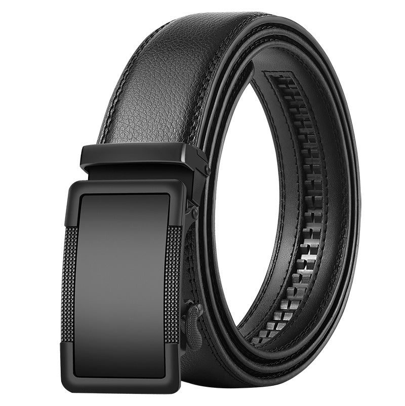 Men's Korean Style Leather Belt Automatic Buckle - Global Fashion