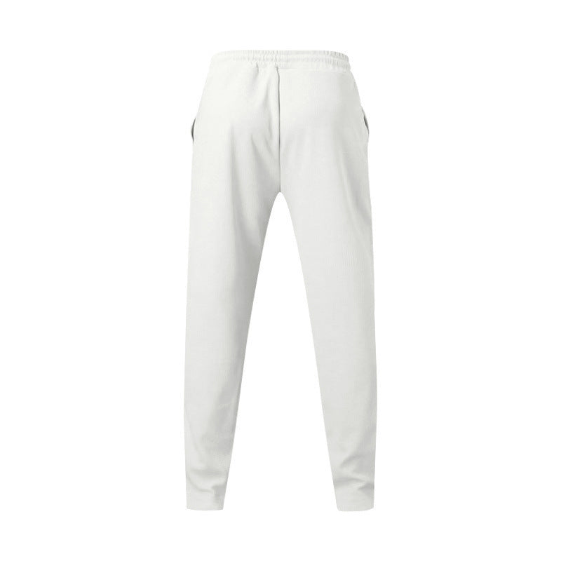 Herrbyxor Sport Casual Lösa Raka Byxor Med Dragsko Design Kläder