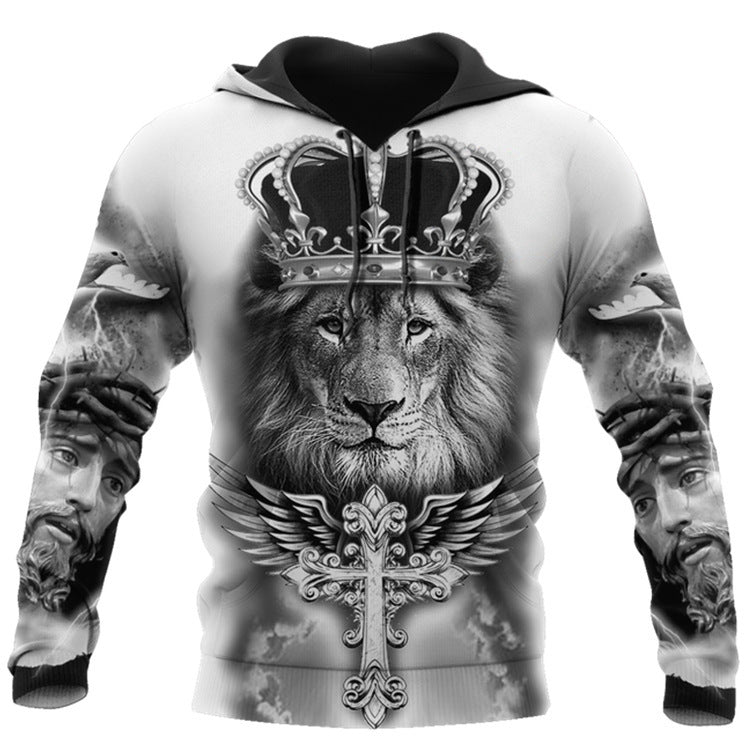 Sweats à capuche pour hommes Cool Street à imprimé animal