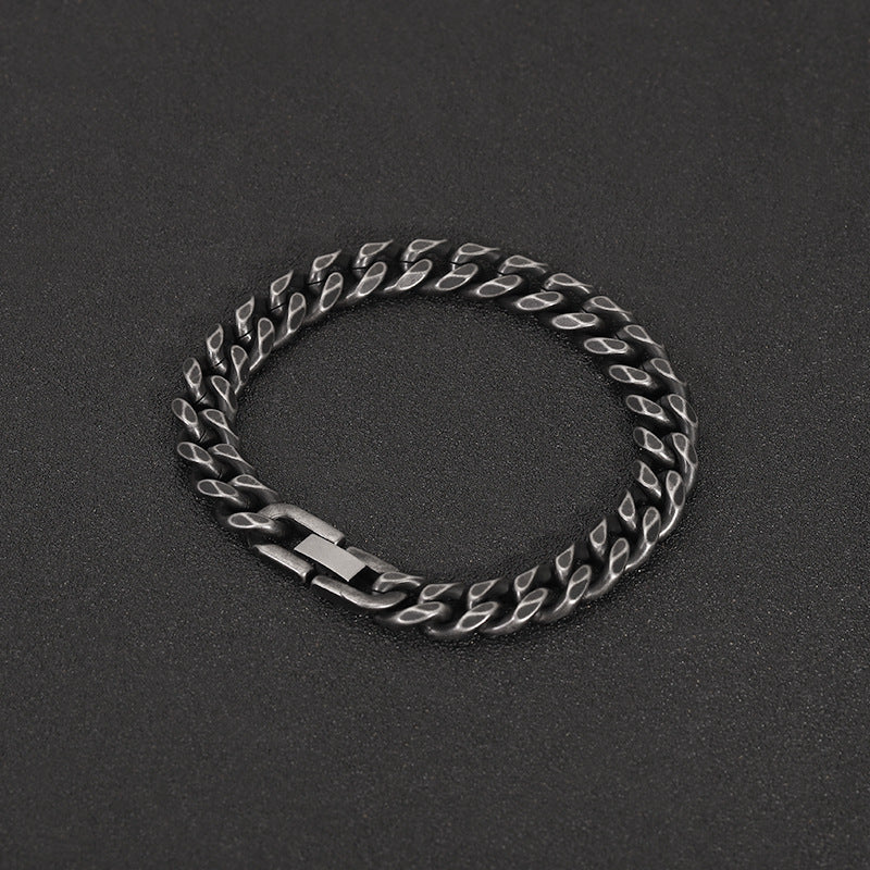 Herr- och damers trendiga minimalistiska armband i rostfritt stål
