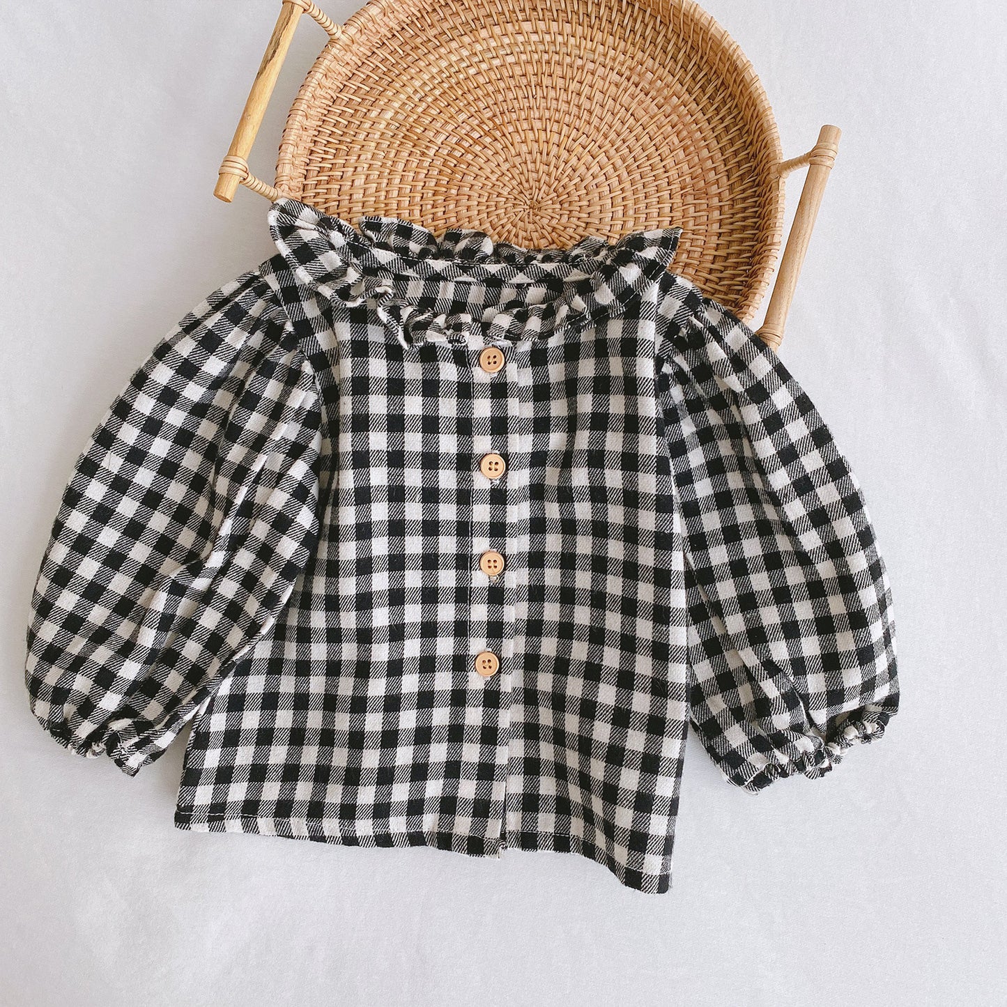 Baby Romper 0-2 År gamla babykläder Baby flicka Utländsk stil Plisserad Lotus Leaf Sling Klitta