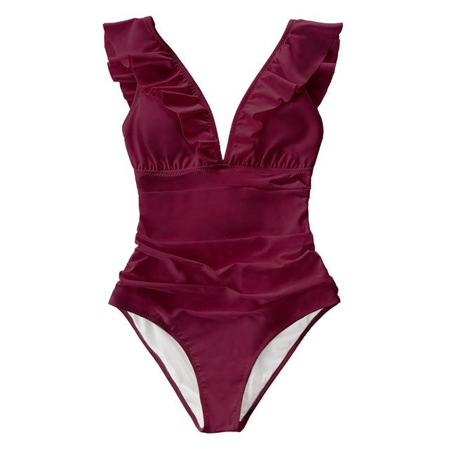 Badkläder Bikini Baddräkt Dam Baddräkt Bodysuit 38