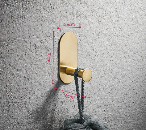 Porte-serviettes à barre unique, crochet de salle de bains, pendentif de salle de bains