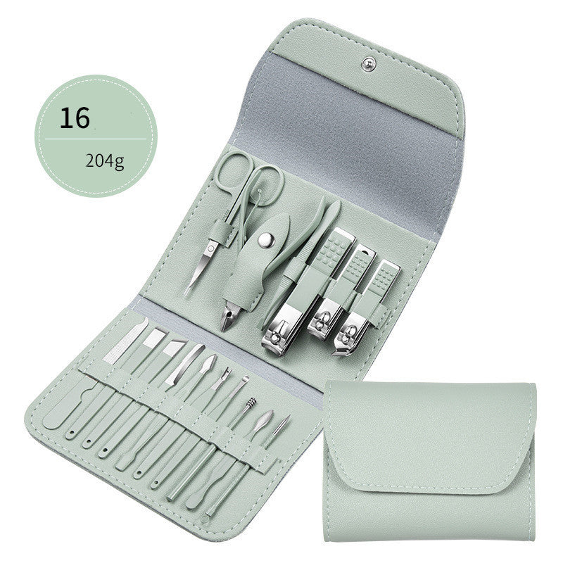 Professional Stainless Steel Grooming Set - 7-20 Pieces Heat Treatment | Multiple Colors Leather Case