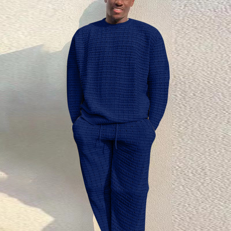 Costume deux pièces ample à la mode pour hommes