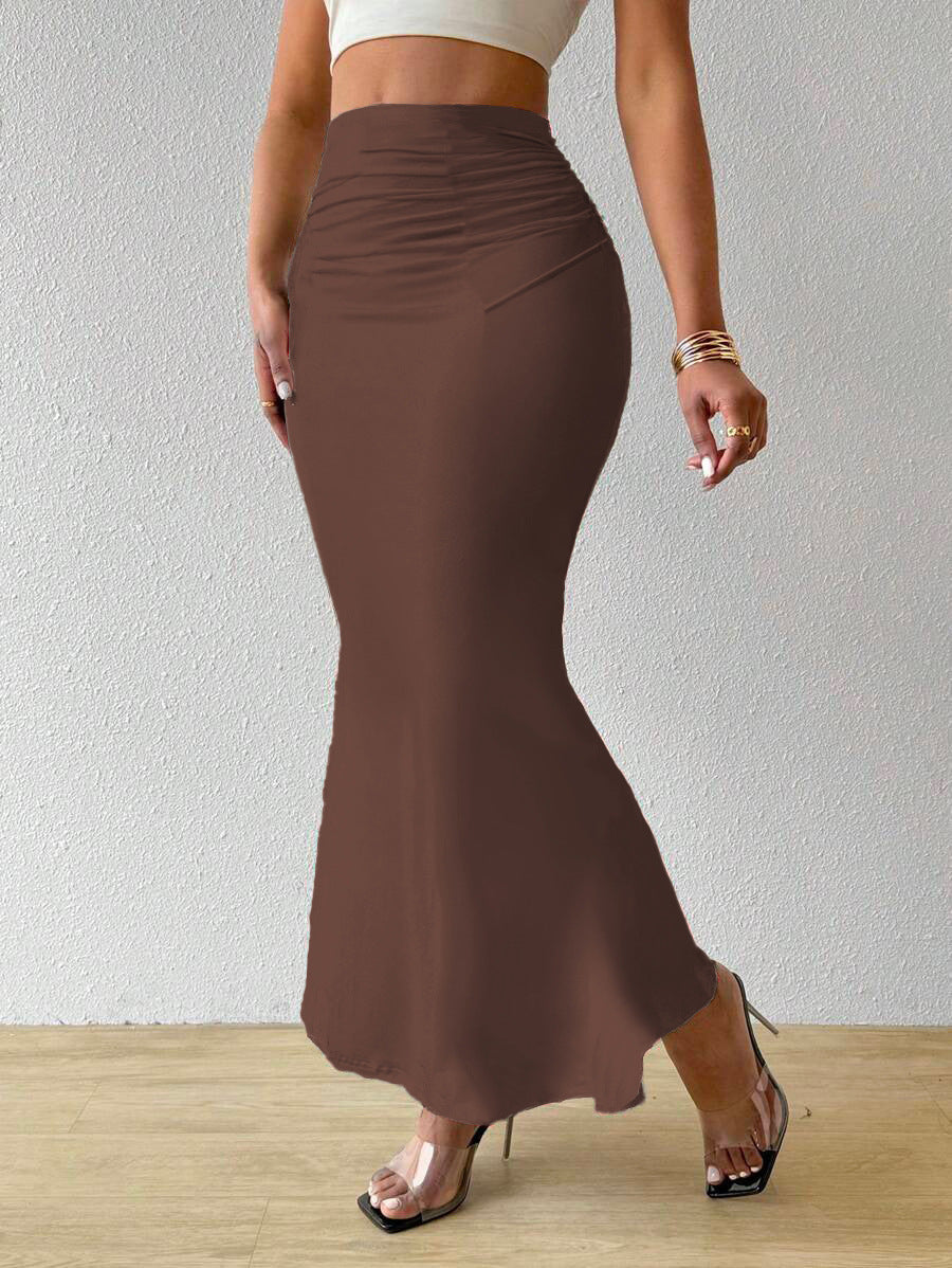 Professional European American Zebra Pattern Slimming Hip Skirt - Polyester Design (14 Colors, S-XL, Temperament Commute)