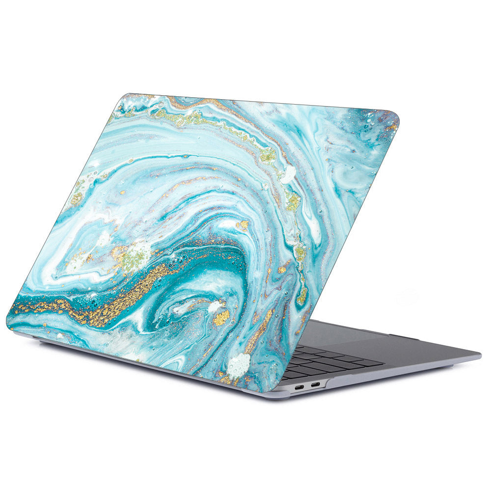 Notebook marmorerat frostat skyddsfodral