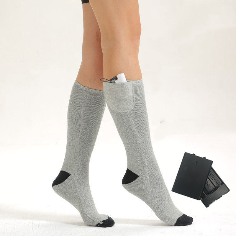 Electric Heated Socks - Rechargeable Foot Warmers with Battery Pack