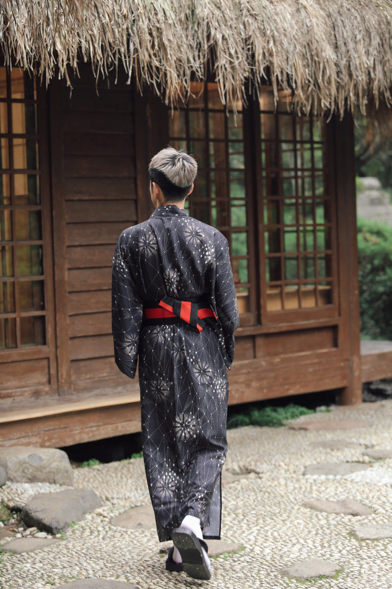 Japanese Kimono Male Traditional Samurai Gentleman