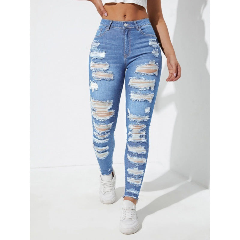 All-match Skinny Denim Trousers For Women - Universal Appeal